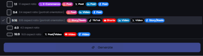 AI influencer in a generated scene