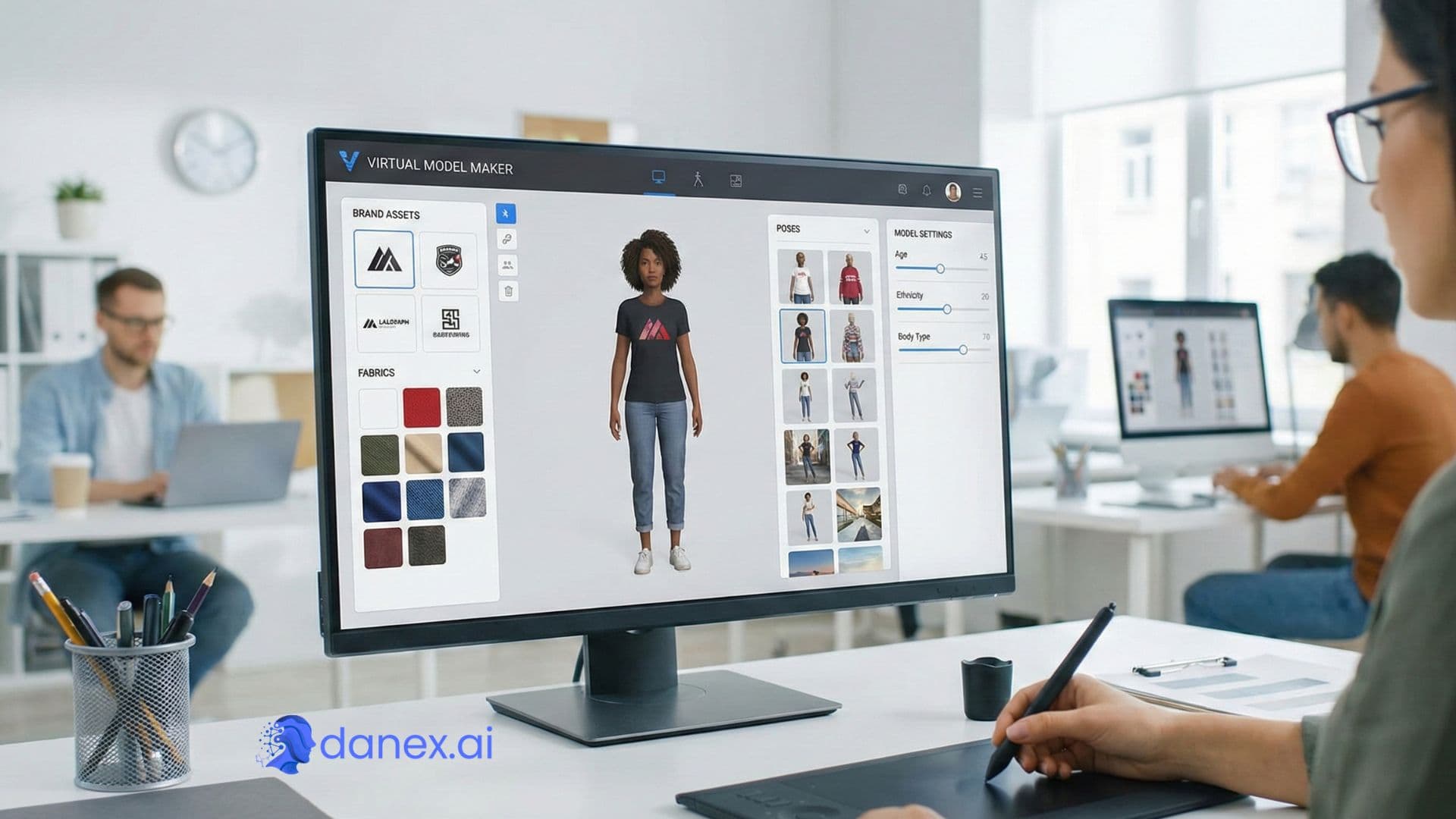 Virtual Model Maker for Brands - create and own realistic AI virtual models on Danex.ai