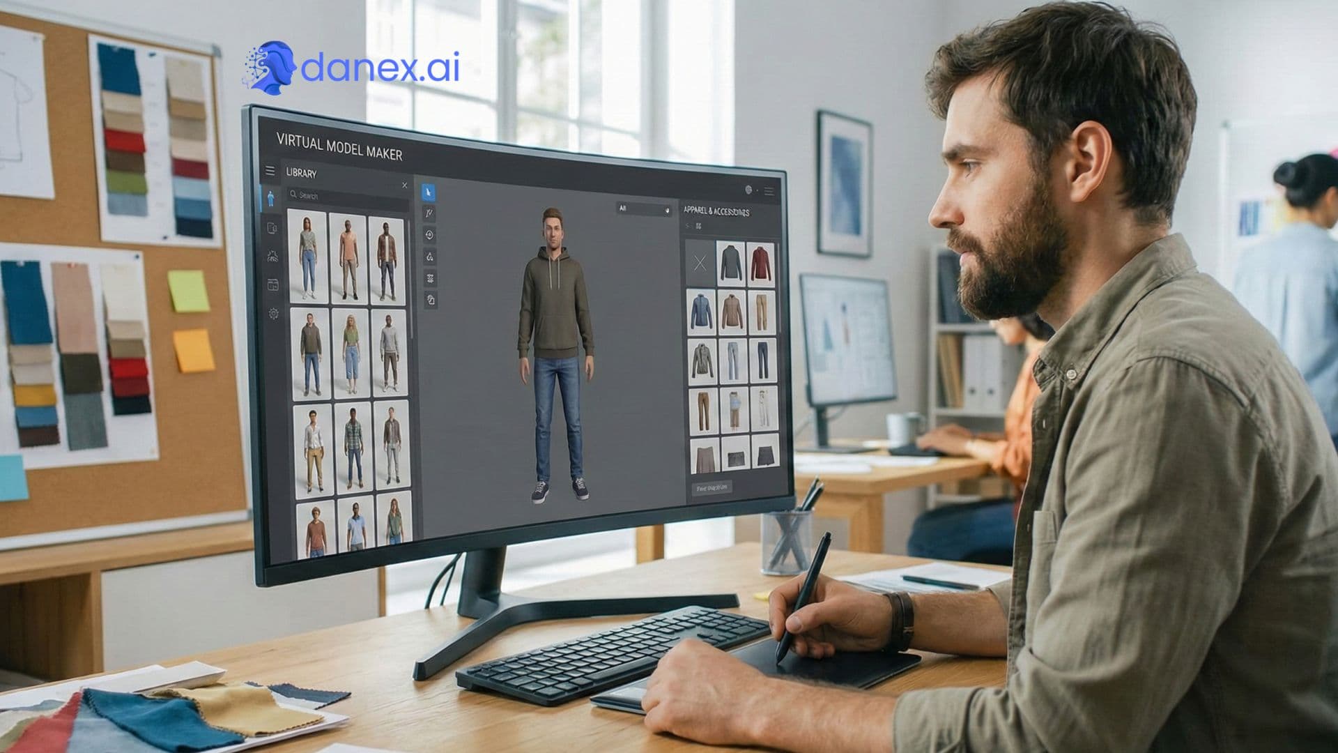 Virtual Model Maker for Brands workflow - create, own, and scale brand virtual models on Danex.ai Virtual Model Maker for Brands workflow - create, own, and scale brand virtual models on Danex.ai